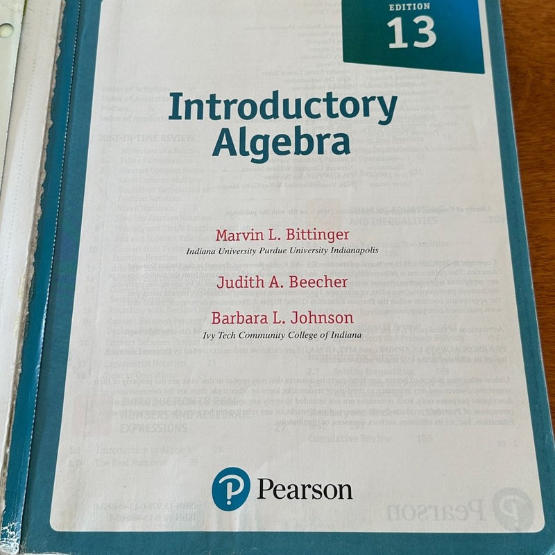 Introductory Algebra 13th Edition