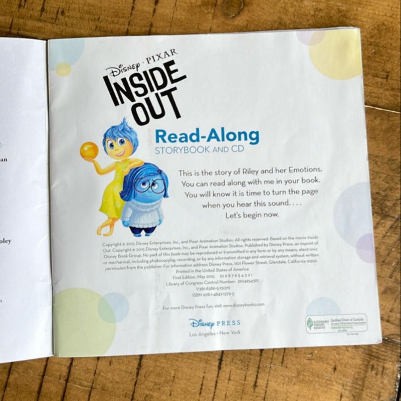 Inside Out Read-Along Storybook and CD