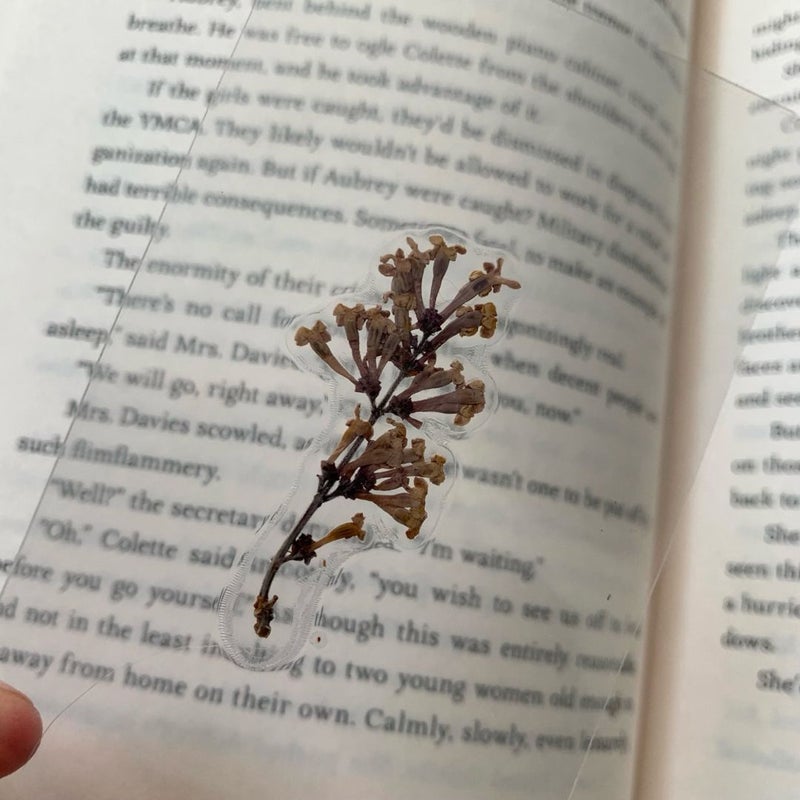 Handmade Real Flower Window Bookmark Small