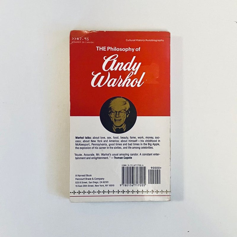 THE Philosophy of Andy Warhol