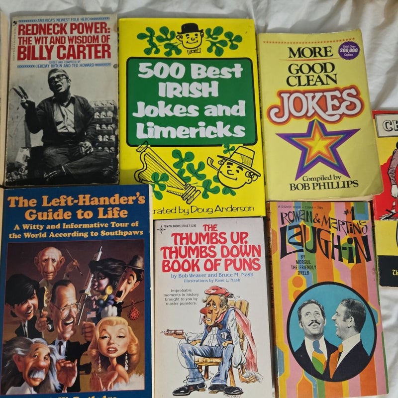 Humor Reading Mixed Lot 9 classic vintage humor books