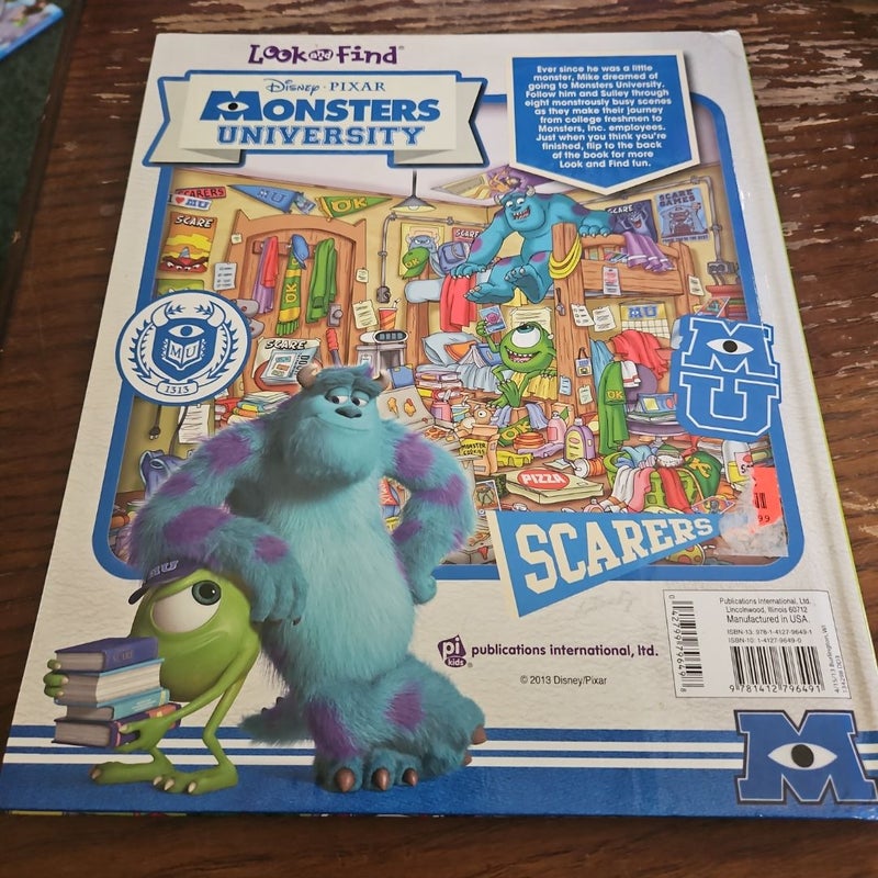 Monsters University Look and Find