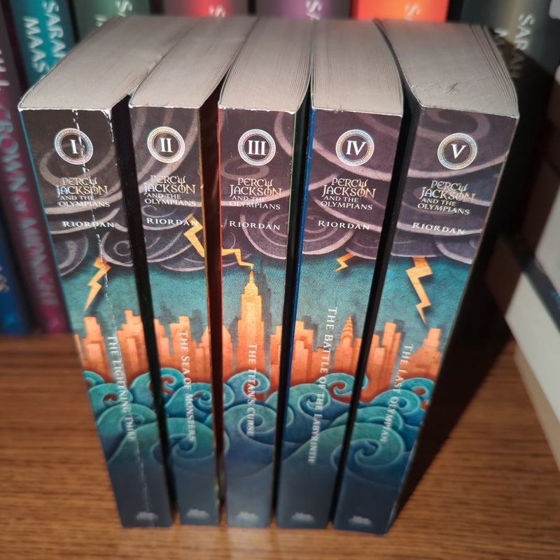 Percy Jackson and the Olympians 5 Book Paperback Boxed Set