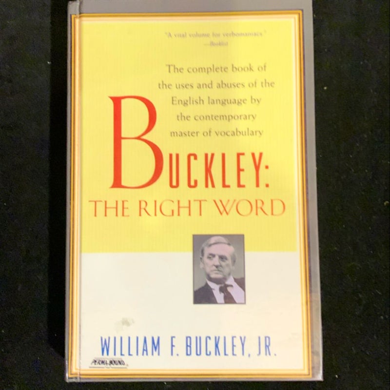 Buckley: the Right Word