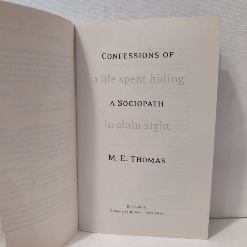 Confessions of a Sociopath