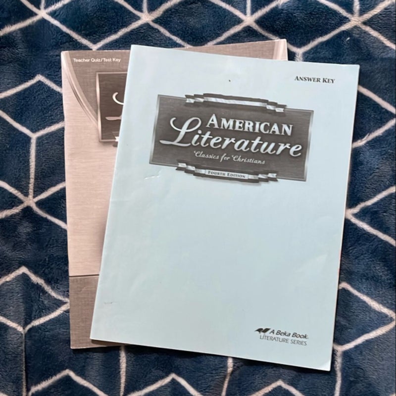 Abeka American Literature Answer Key & Quiz/Test Key