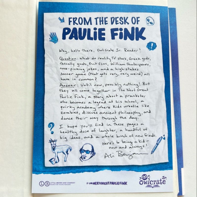 The Next Great Paulie Fink - Signed