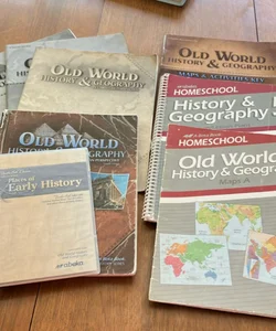 Abeka old world history & geography books