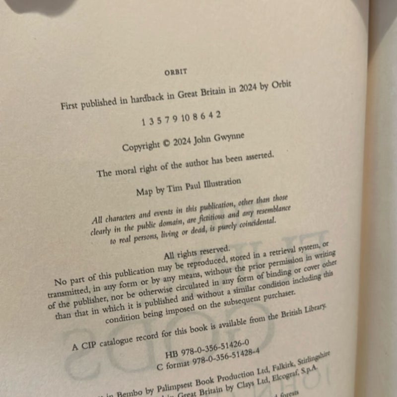 The Bloodsworn Saga First Editions (The Shadow of the Gods, The Hunger of the Gods, SIGNED The Fury of the Gods)