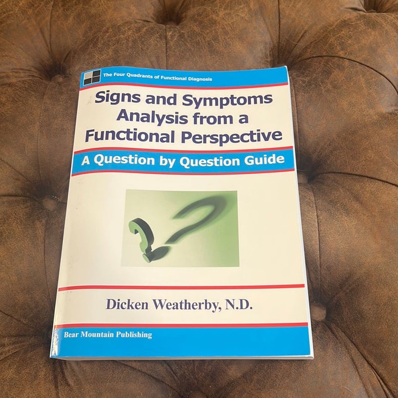 Signs and Symptoms Analysis from a Funct