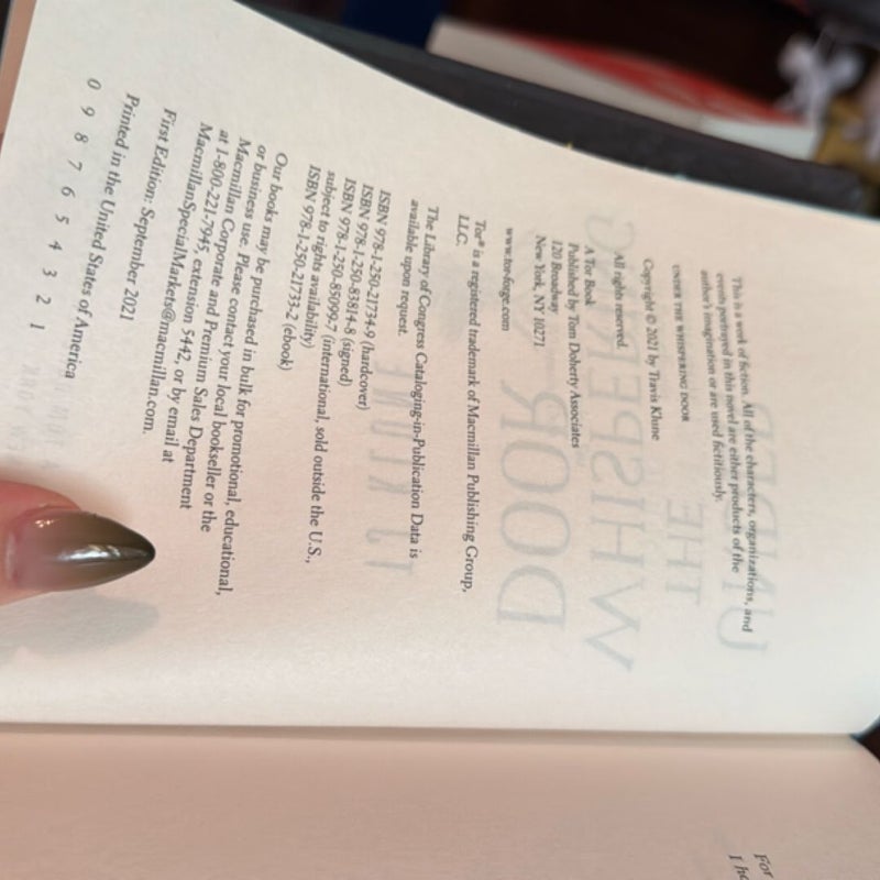 Under the Whispering Door (SIGNED 1st Ed)