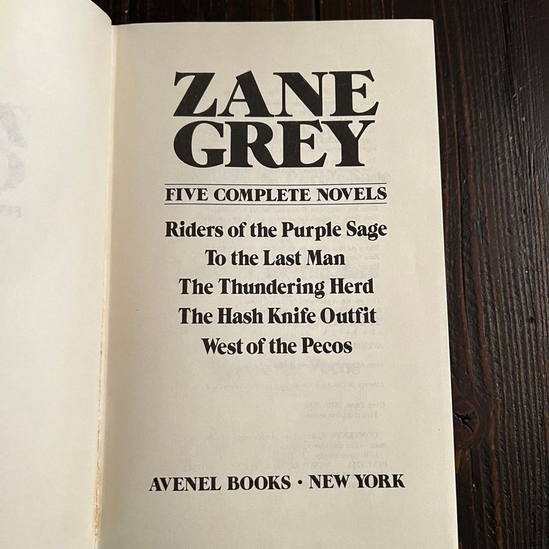 Zane Grey Five Complete Novels