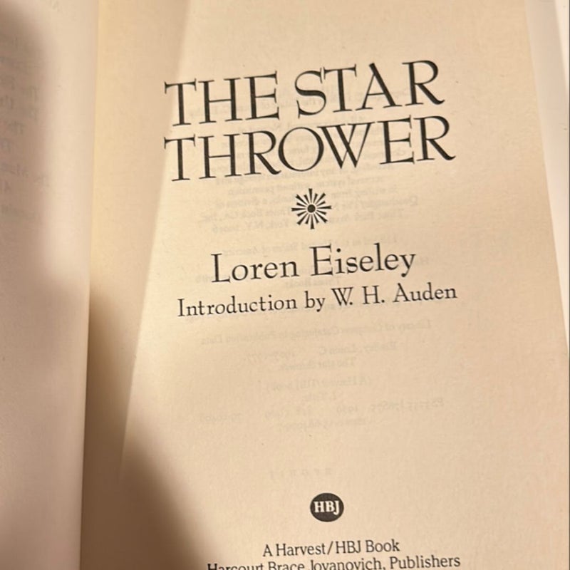 The Star Thrower 