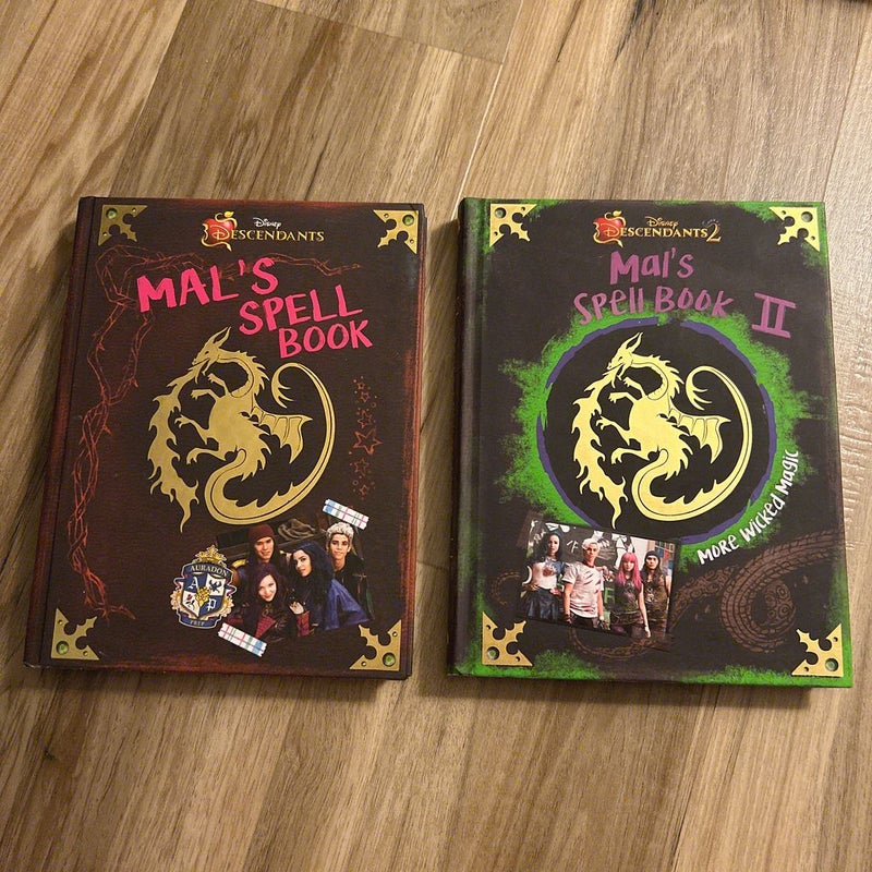 Descendants: Mal's Spell Books I & II by Disney Books, Hardcover