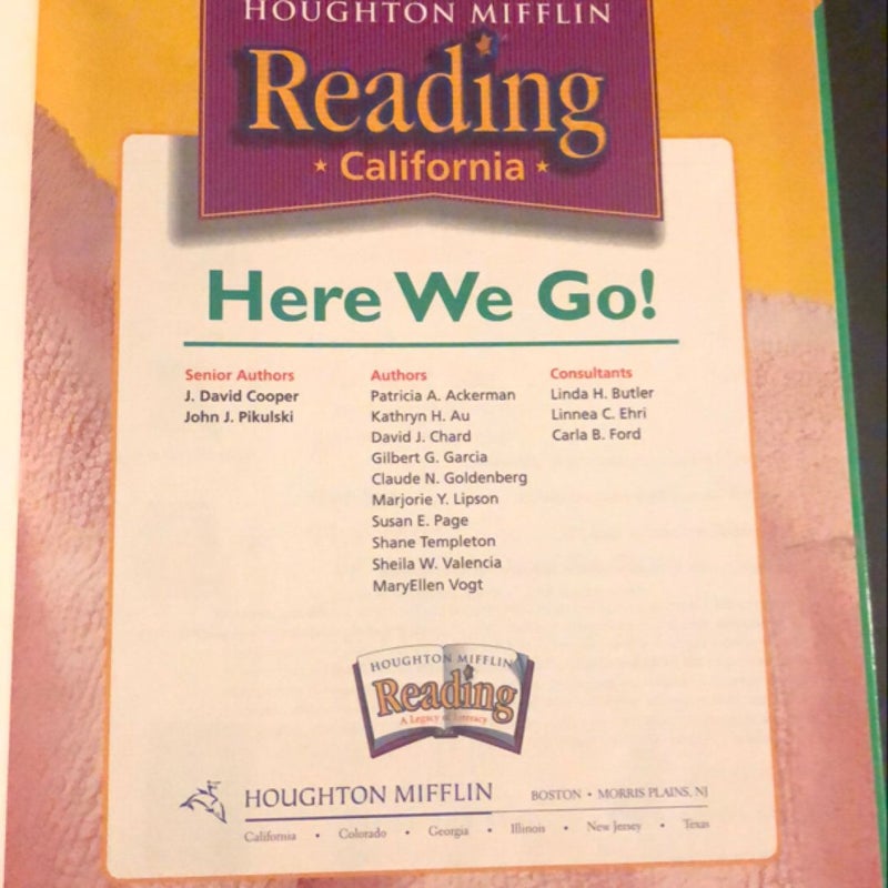 Reading California: Here We Go, Level 1. 1