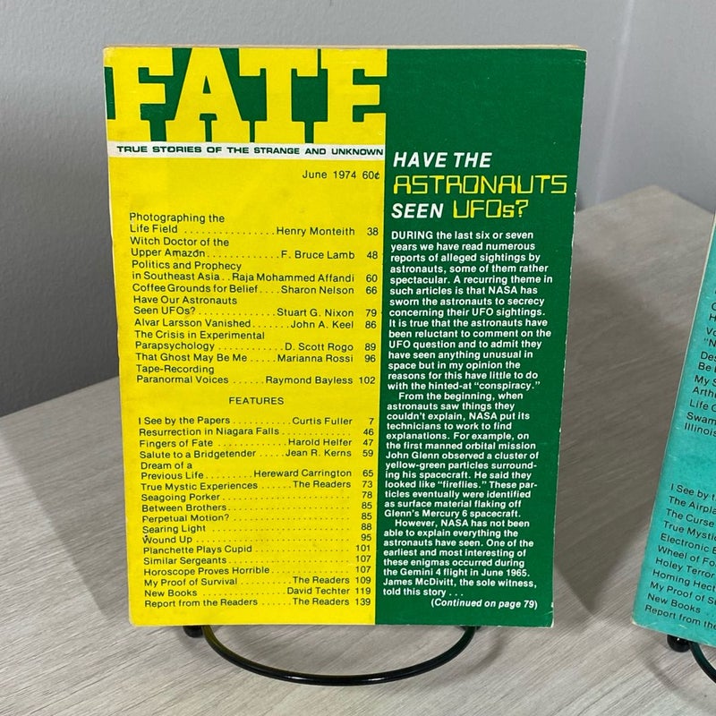 Lot of Two FATE: True Stories of the Strange and Unknown Magazine