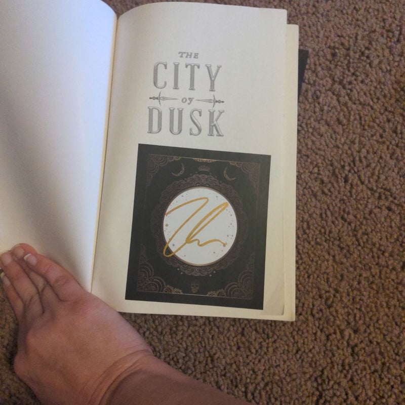 The City of Dusk signed copy with art print 