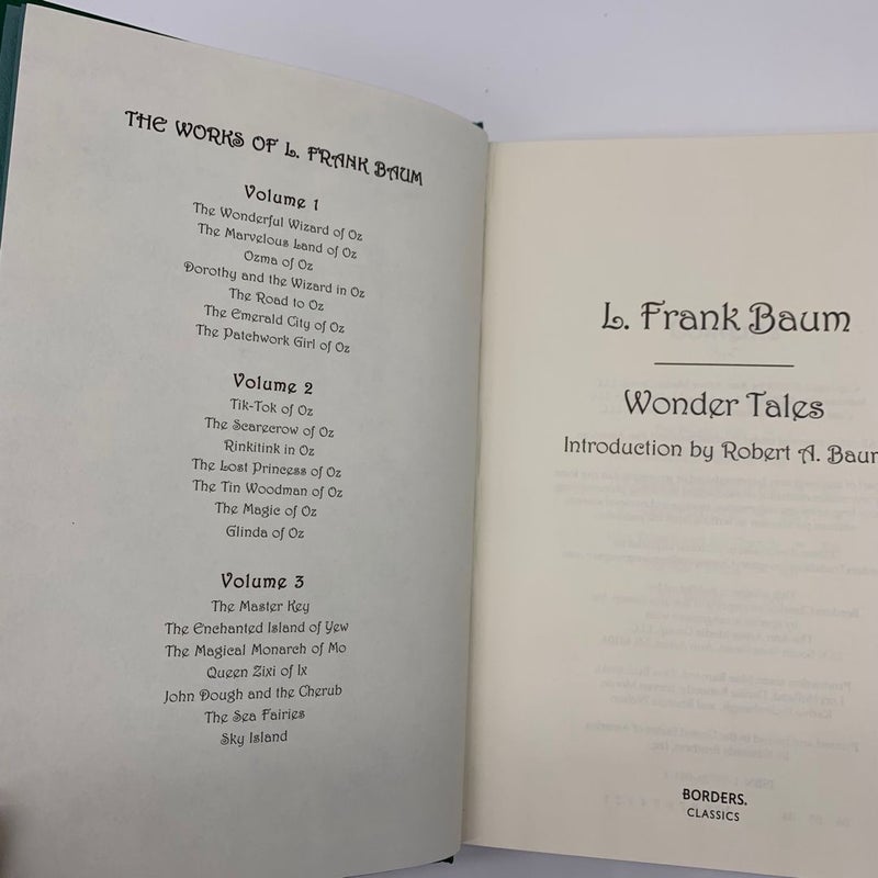Borders Classics The Oz Chronicles Volumes 1 and 3 Leather Bound Classics 