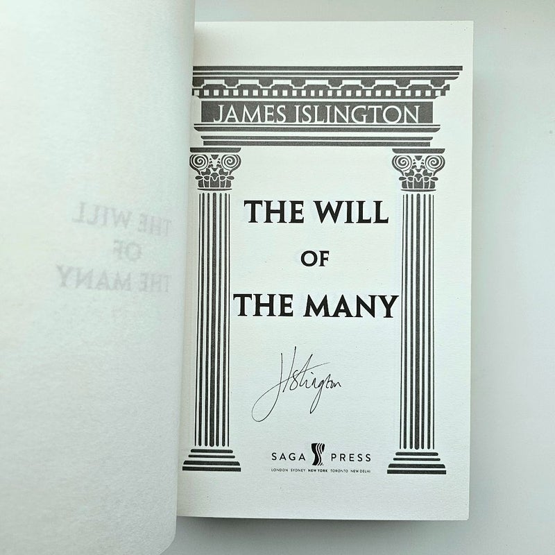 The Will of the Many SIGNED by James Islington Deluxe Edition First Print