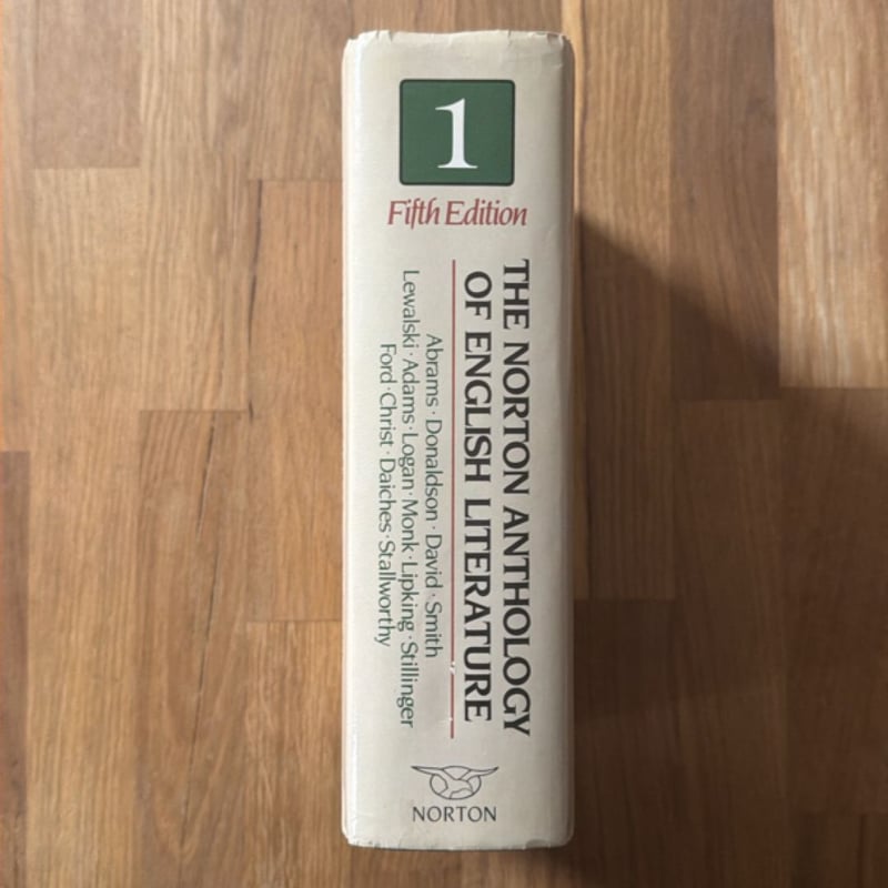 Norton Anthology of English Literature, the Major Authors, 10th Edition, Volume A