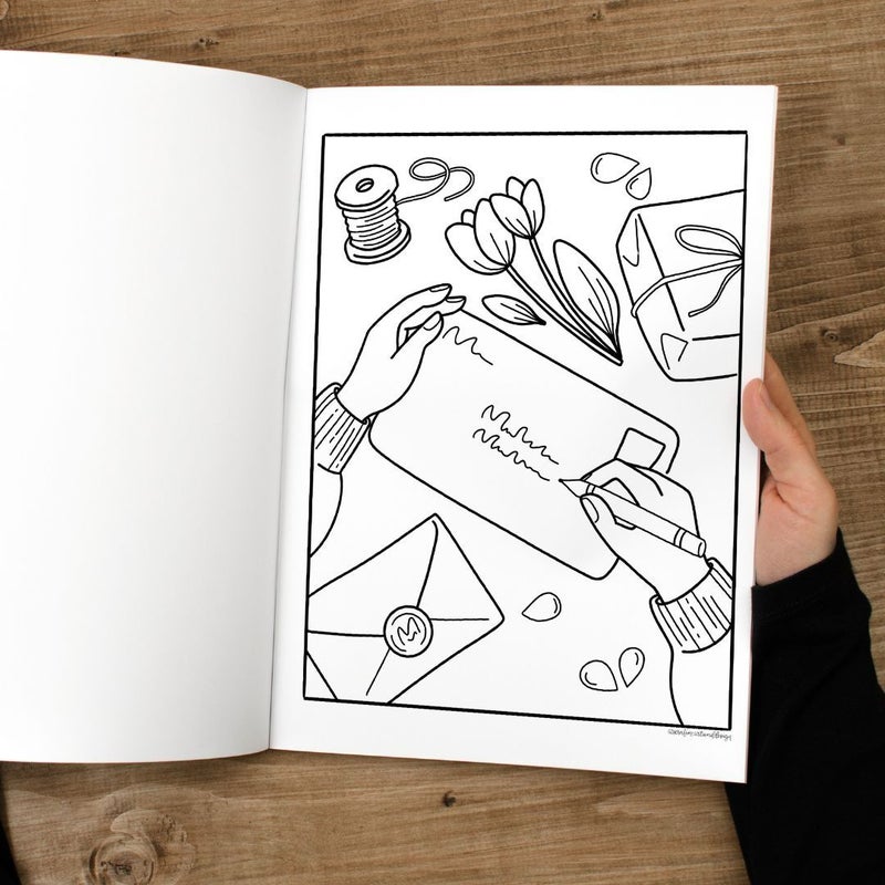 The Cottagecore Coloring Book