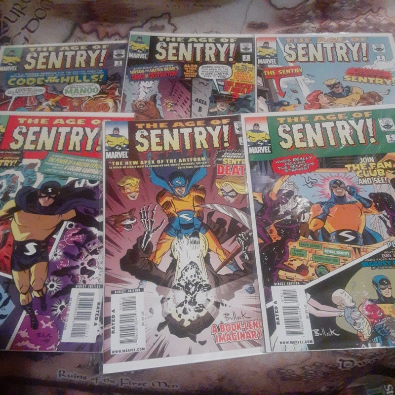 The Age Of Sentry 1,2,3,4,5,6 Complete Marvel Comic Set