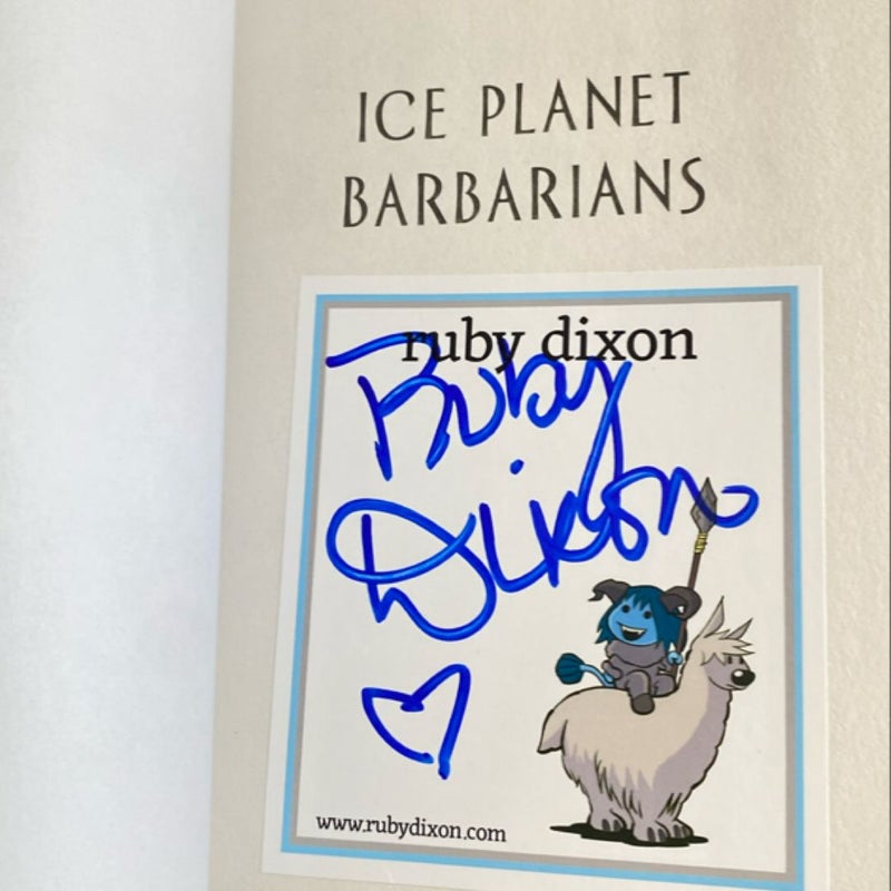 Ice Planet Barbarians (signed bookplate)