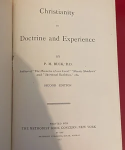 Christianity in Doctrine and Experience 