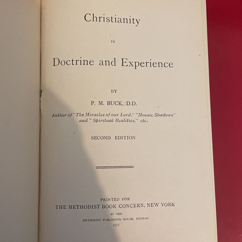 Christianity in Doctrine and Experience 