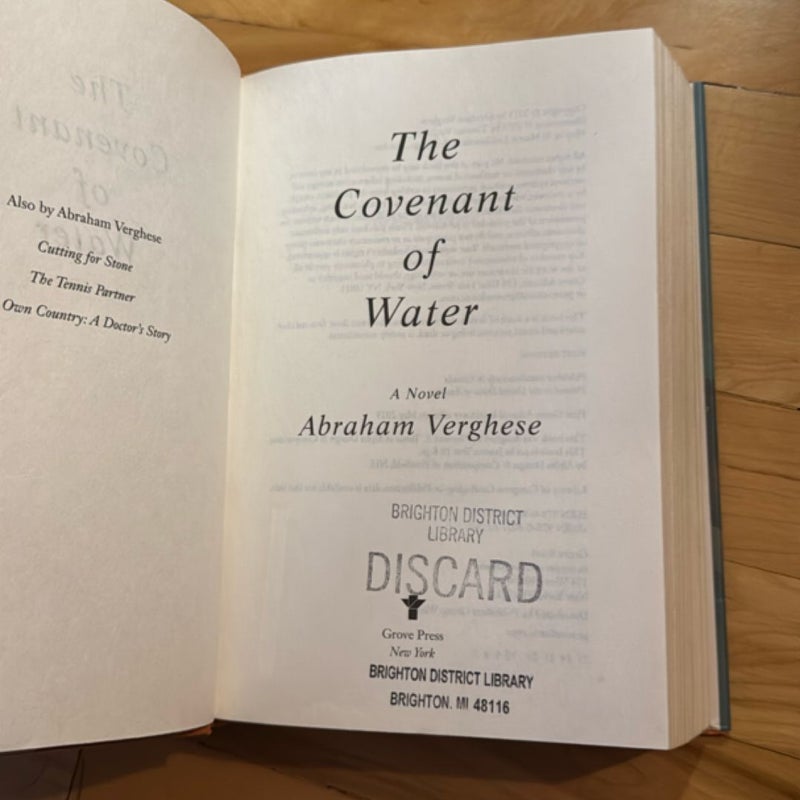 The Covenant of Water
