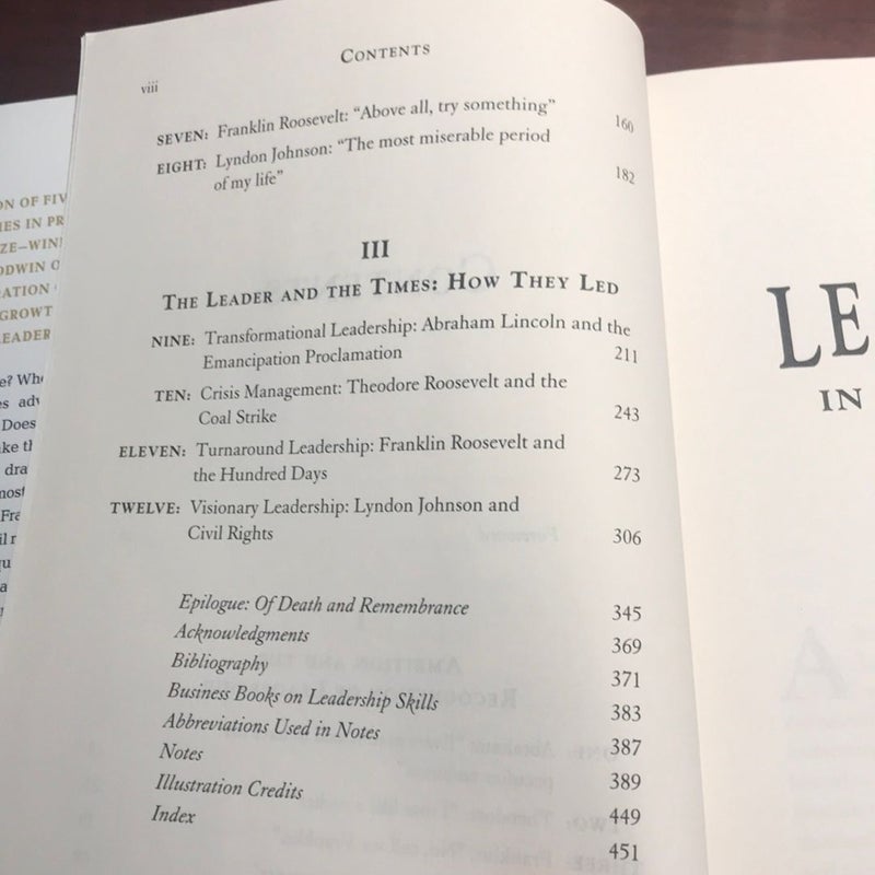 1st ed./1st printing * Leadership