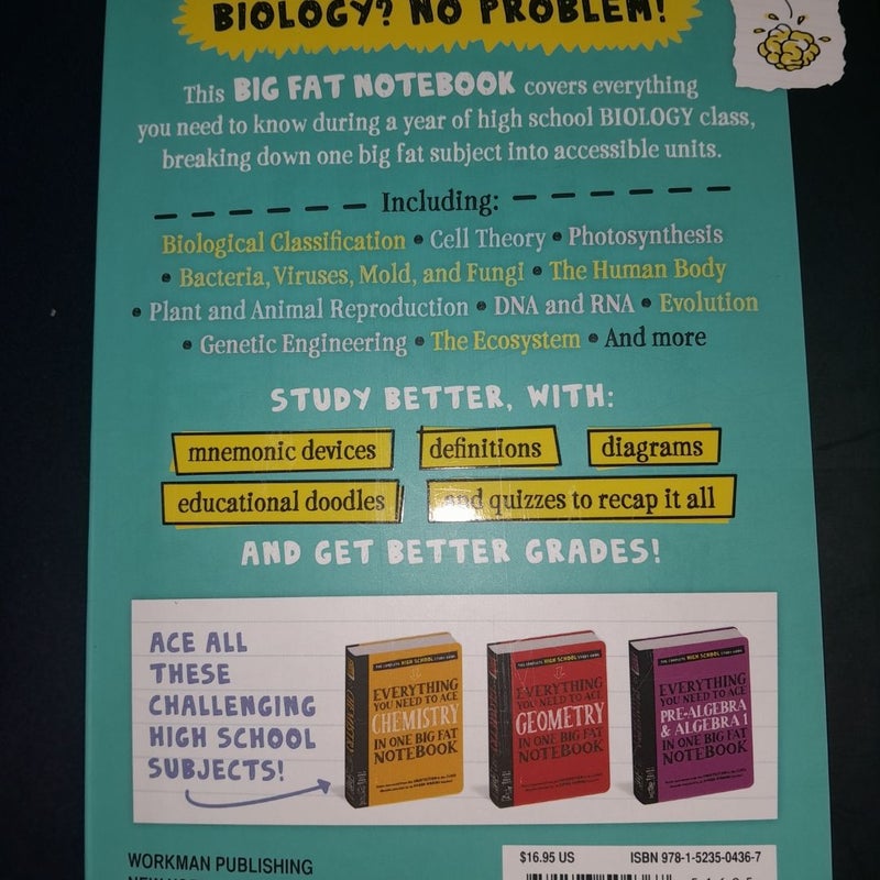 Everything You Need to Ace Biology in One Big Fat Notebook