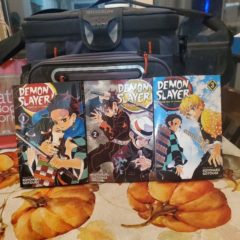 Demon slayer:Kimetsu no Yaiba books 1-3