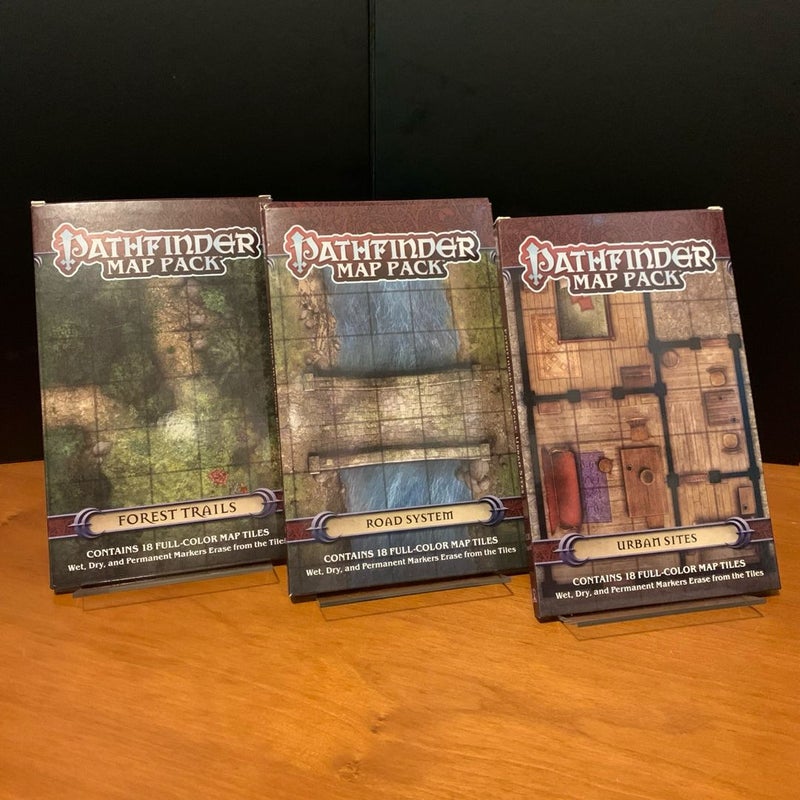 Pathfinder Map Pack Lot: Forest Trails, Road System, Urban Sites