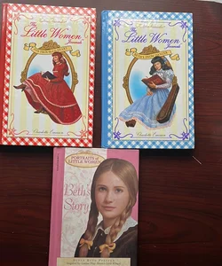 Set Lot Bundle 3 Little Women Journals & Portraits of Little Women Hardcover Books