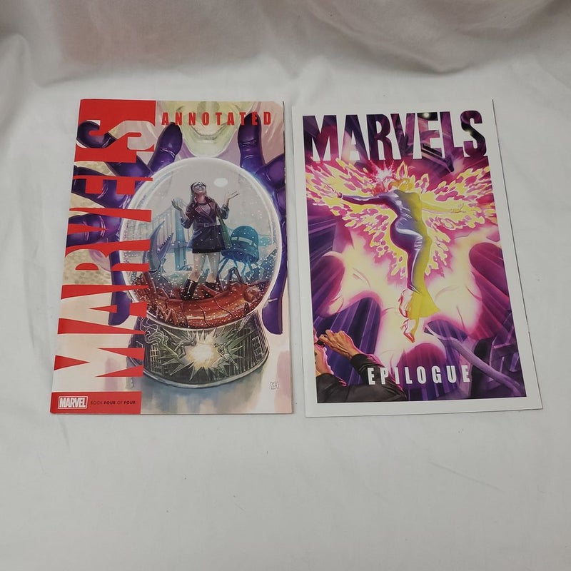 Annotated Marvels graphic novels set 