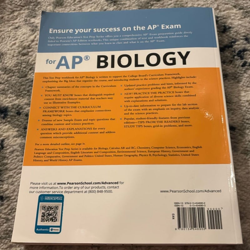 Pearson Education Test Prep Series for AP Biology 