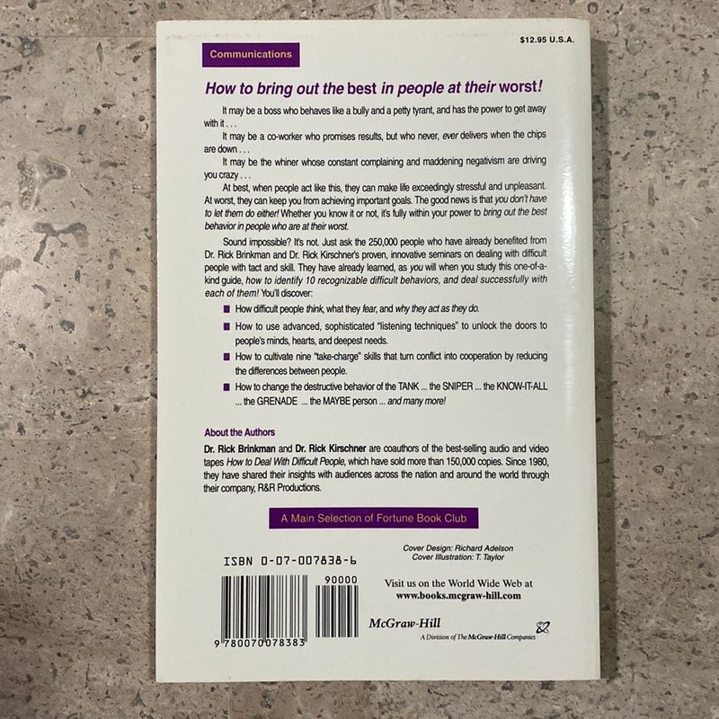 Dealing with People You Can't Stand