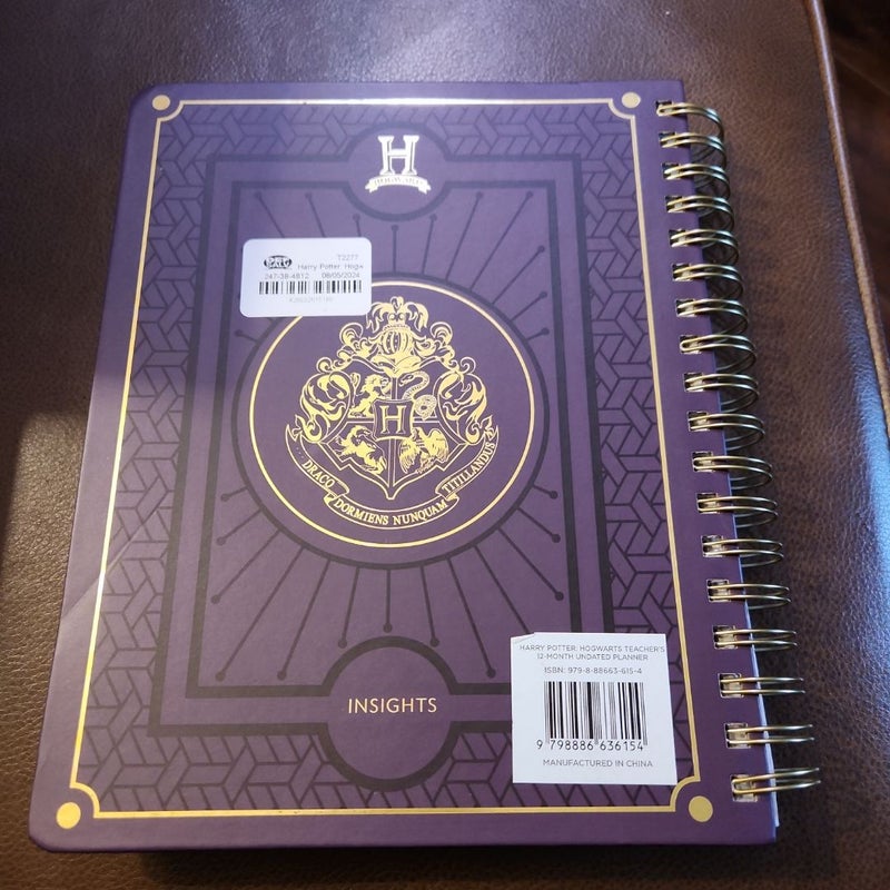 Harry Potter: Hogwarts Teacher's 12-Month Undated Planner