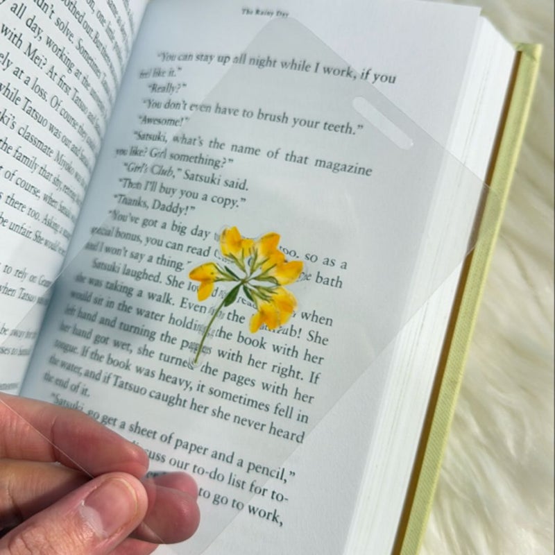 Real flower handmade bookmark