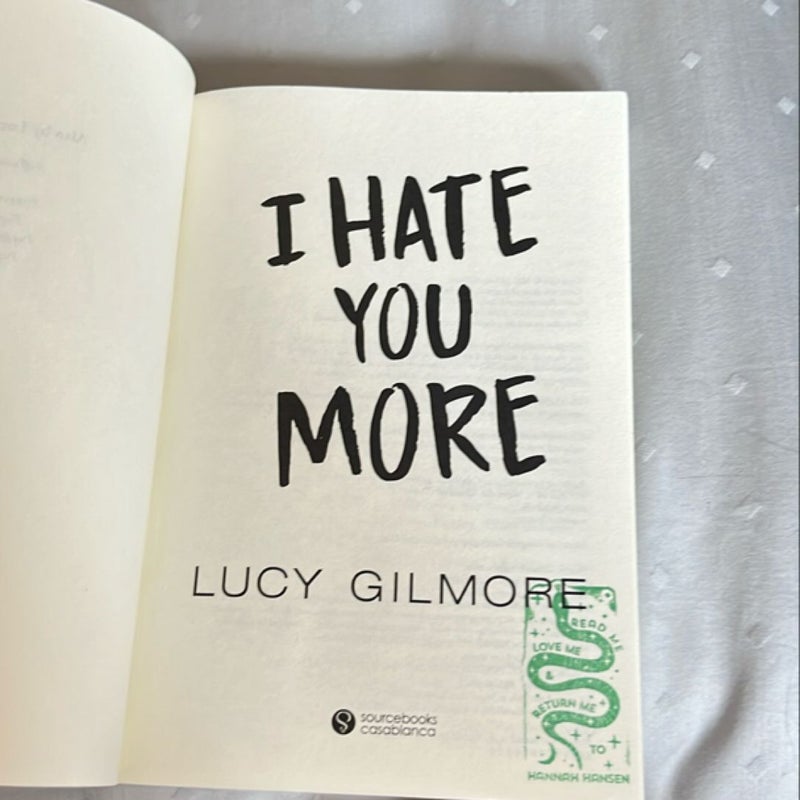 I Hate You More