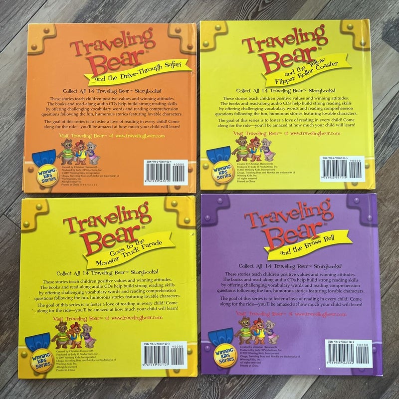 Traveling Bear Children Books & Audio CDs - 4 in All