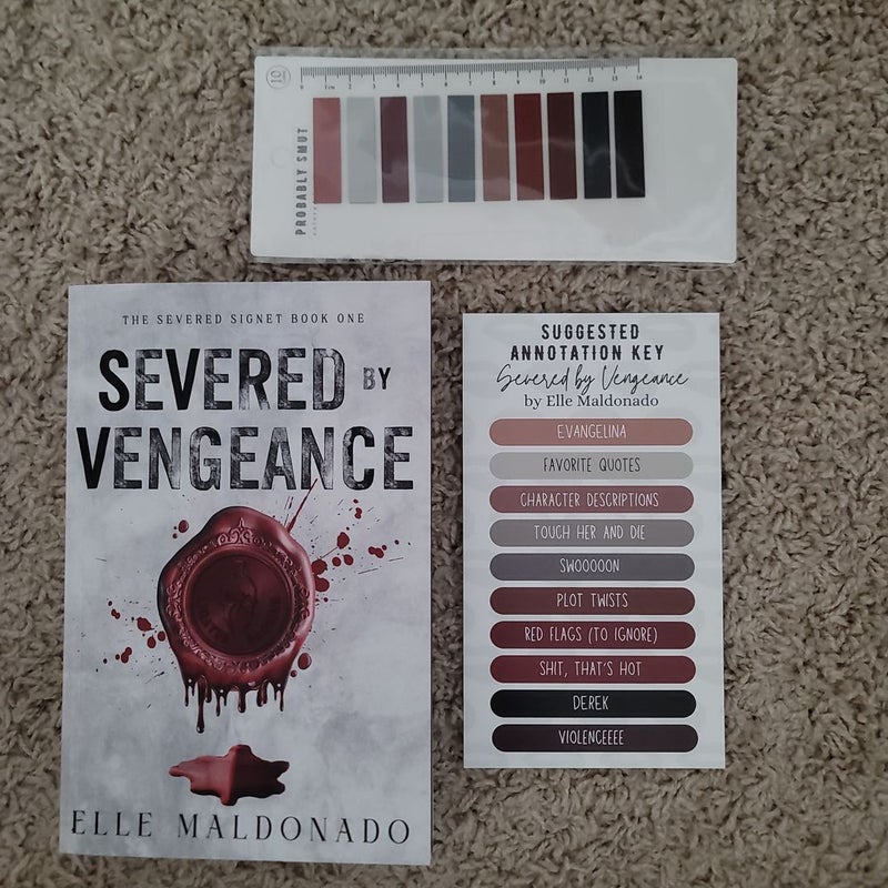 Severed by Vengeance (SIGNED & ANNOTATION TABS)