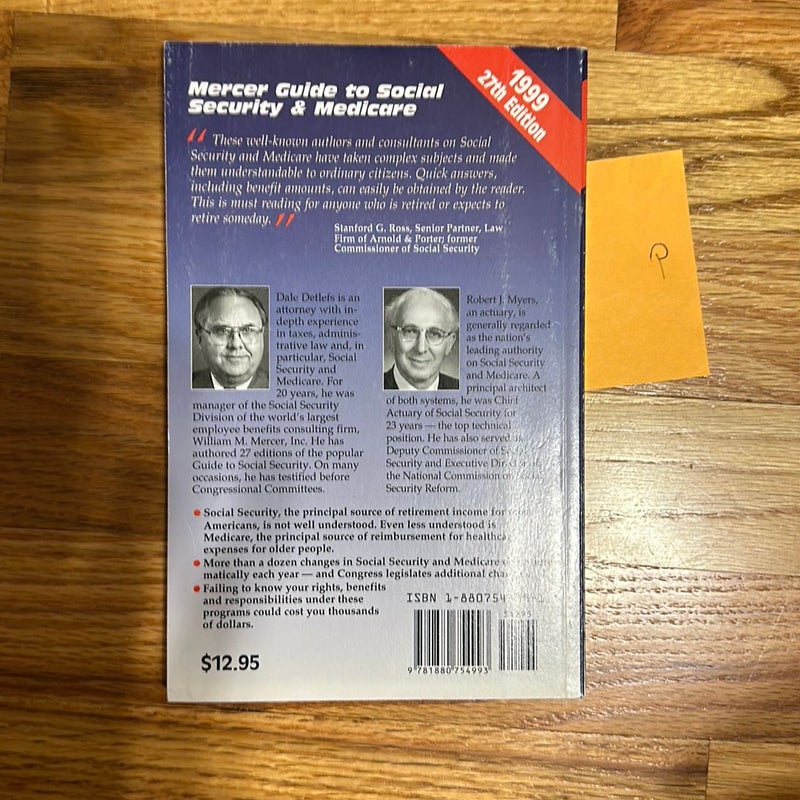 1999 Mercer Guide to Social Security and Medicare