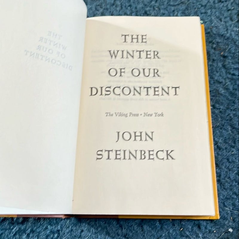 The Winter of Our Discontent