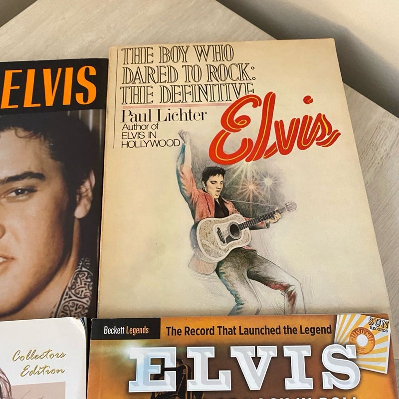 Lot of Four (4) Elvis Presley Books & Magazines - Limited Edition 