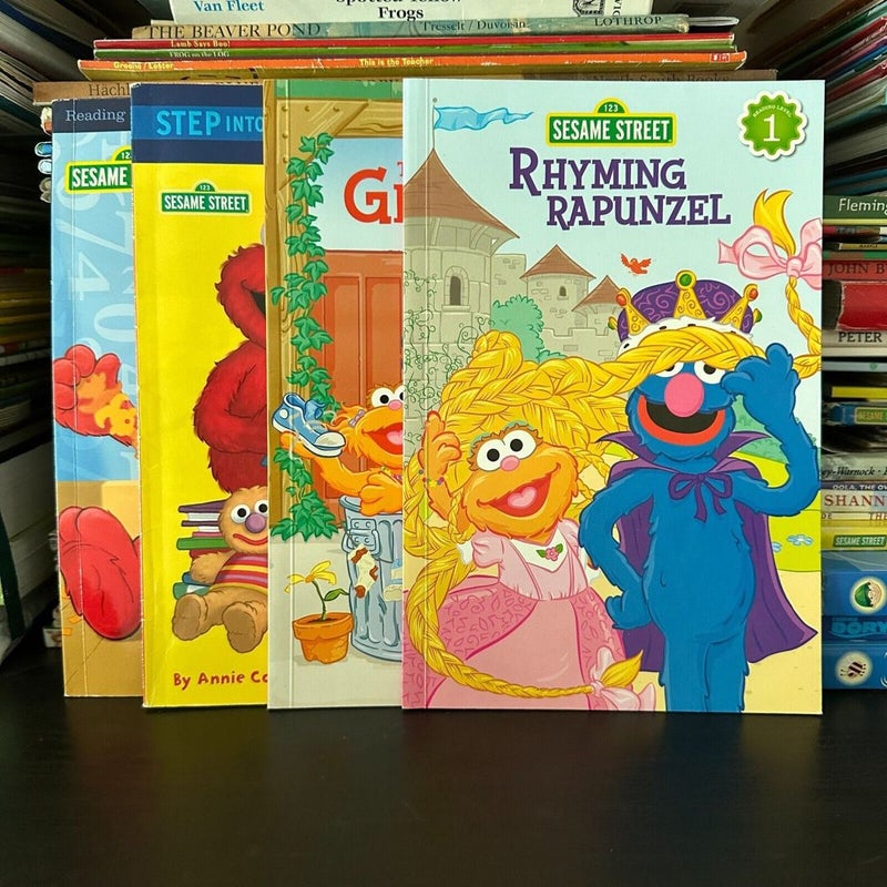 Sesame Street Book Bundle, 4 Books, Readers