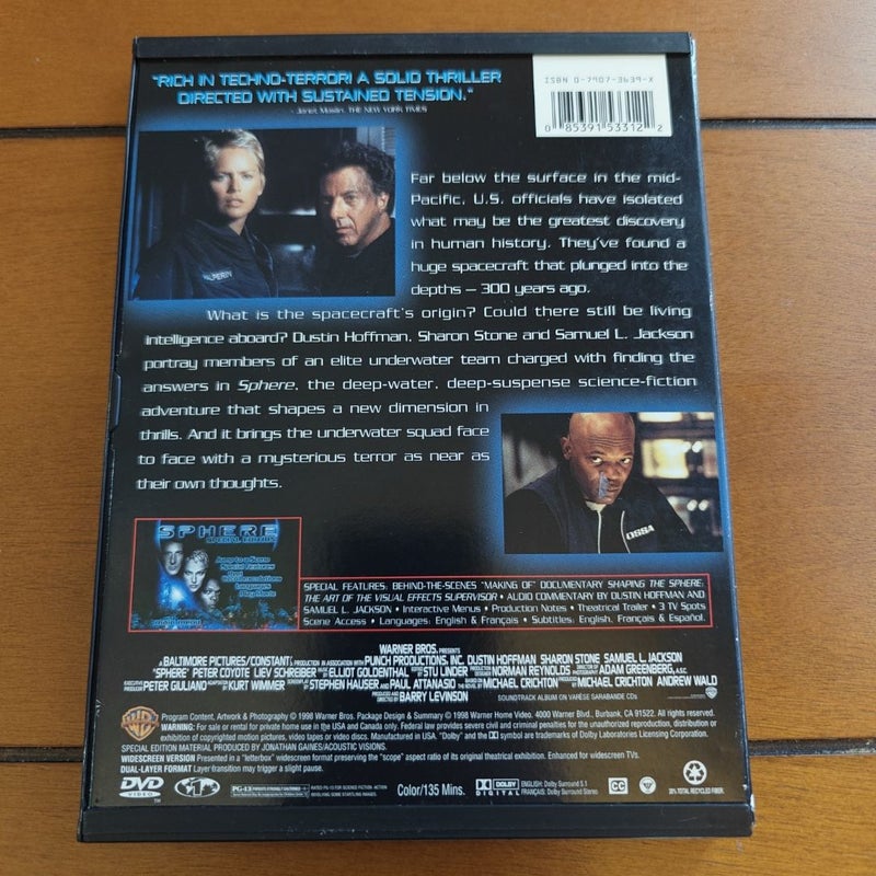 Sphere (Book & Movie DVD Combo)