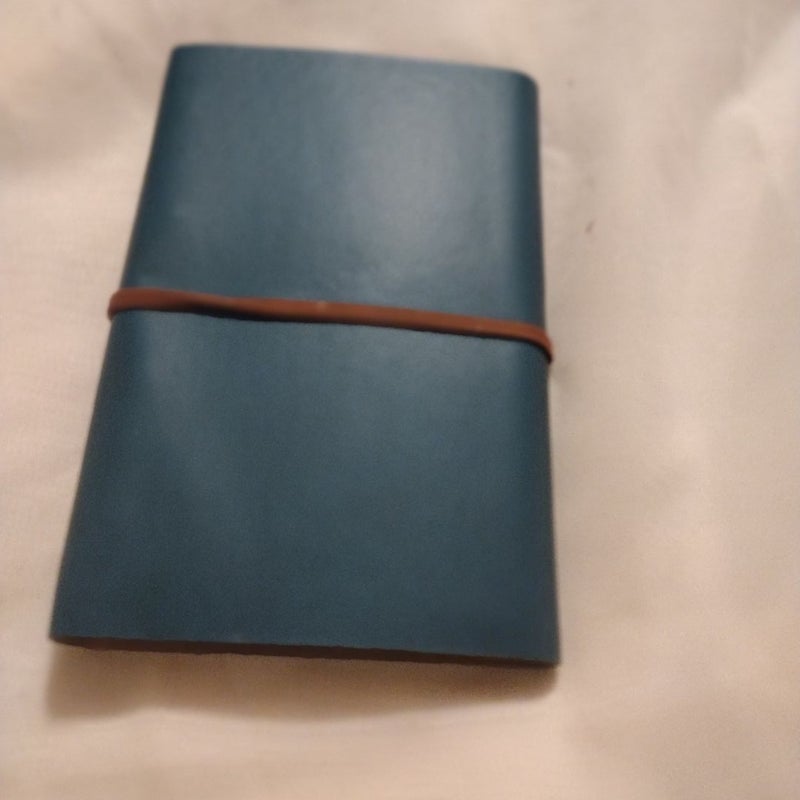 Blue Green Vintage Leather Cover Journal Notebook 