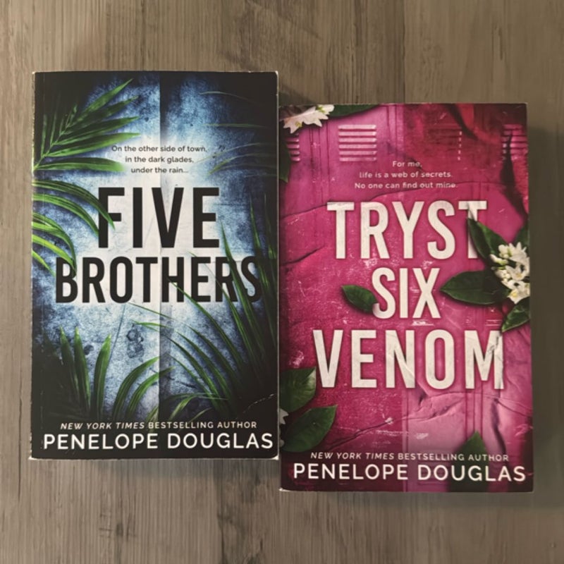 Five Brothers + Tryst Six Venom by Penelope Douglas